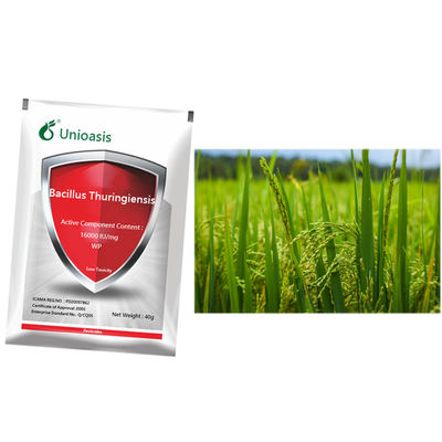 Agriculture wide application pesticide 16000IU/mg Bacillus thuringiensis strong permeability on crop leaves 